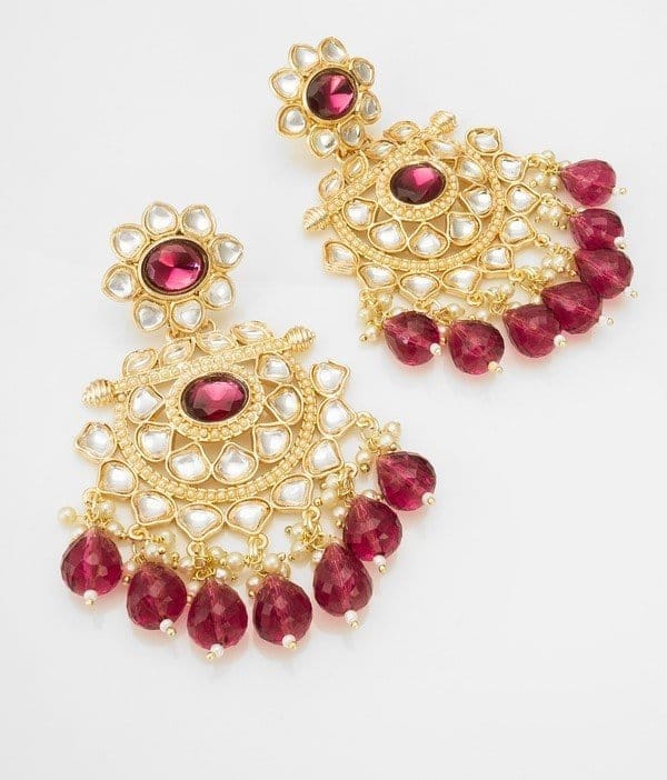 Morison Golden Stud Earrings Subtle Luxury view 2