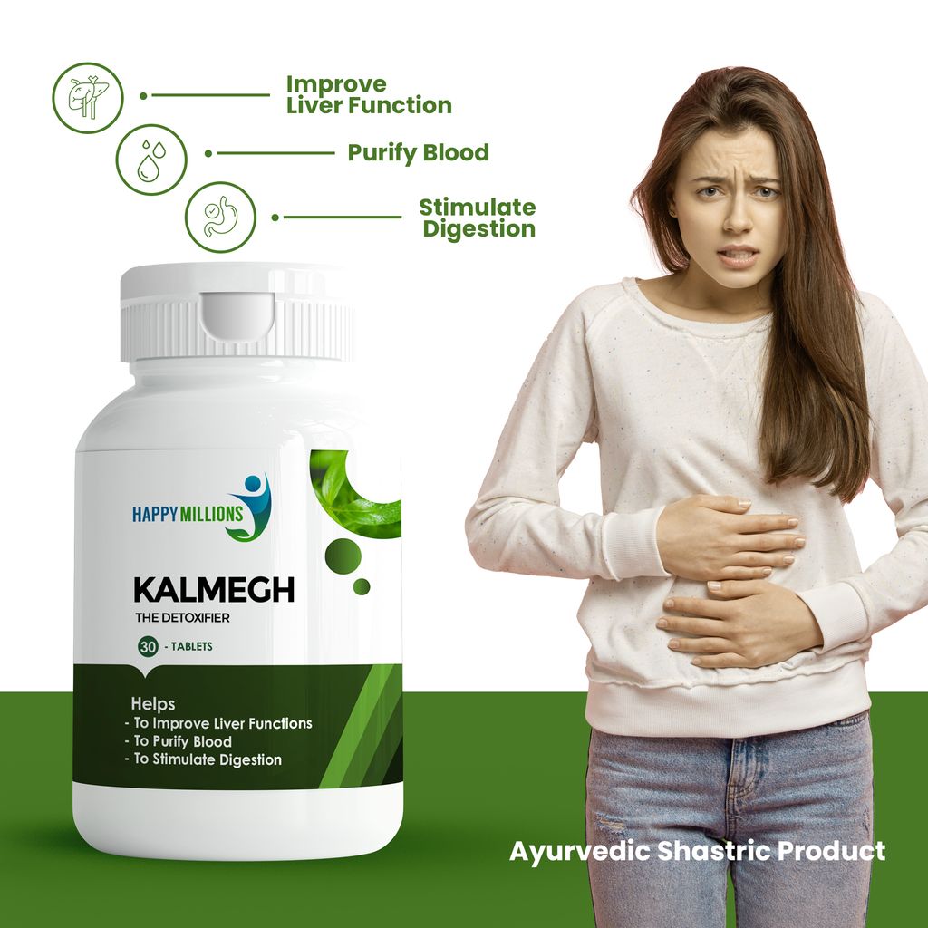 Happy Millions Ayurvedic Kalmegh And Shatavari | Combo Pack Of 2 (30 + 30 Tablets) view 2