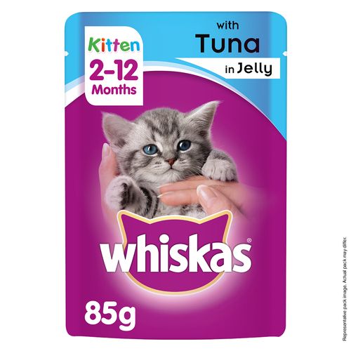 Whiskas Wet Meal Tuna In Jelly For Kittens 85 Gms
