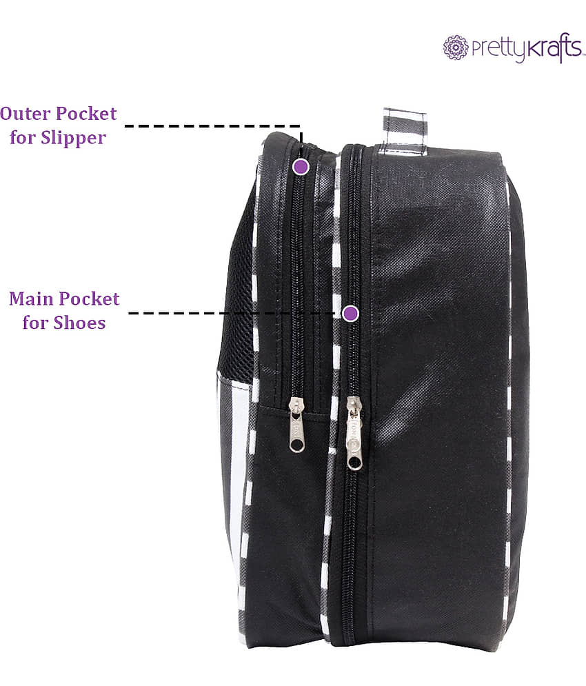 PrettyKrafts Black Shoe Cases - 1 Pc view 2