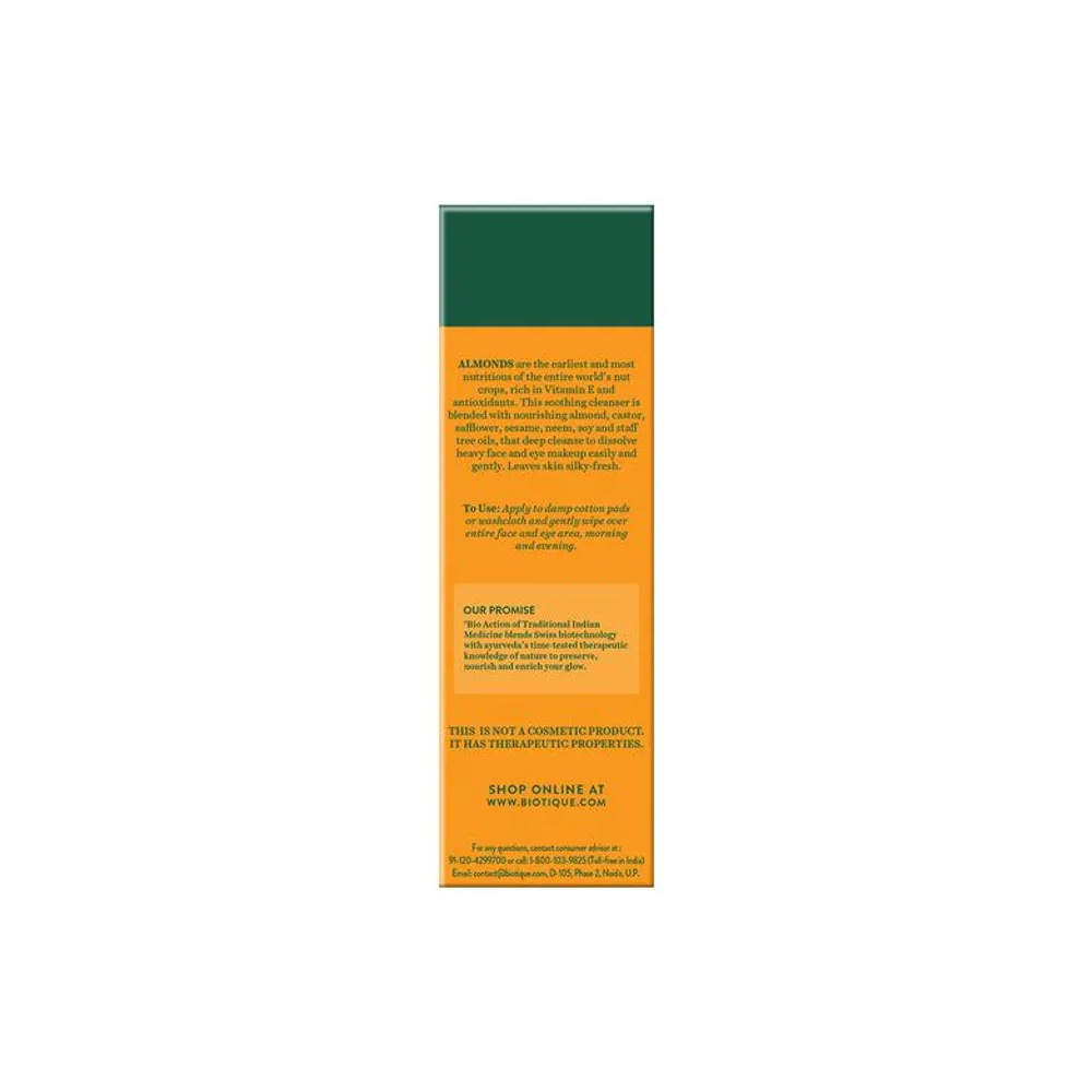 Biotique Almond Oil Face & Eye Makeup 120 Ml view 2