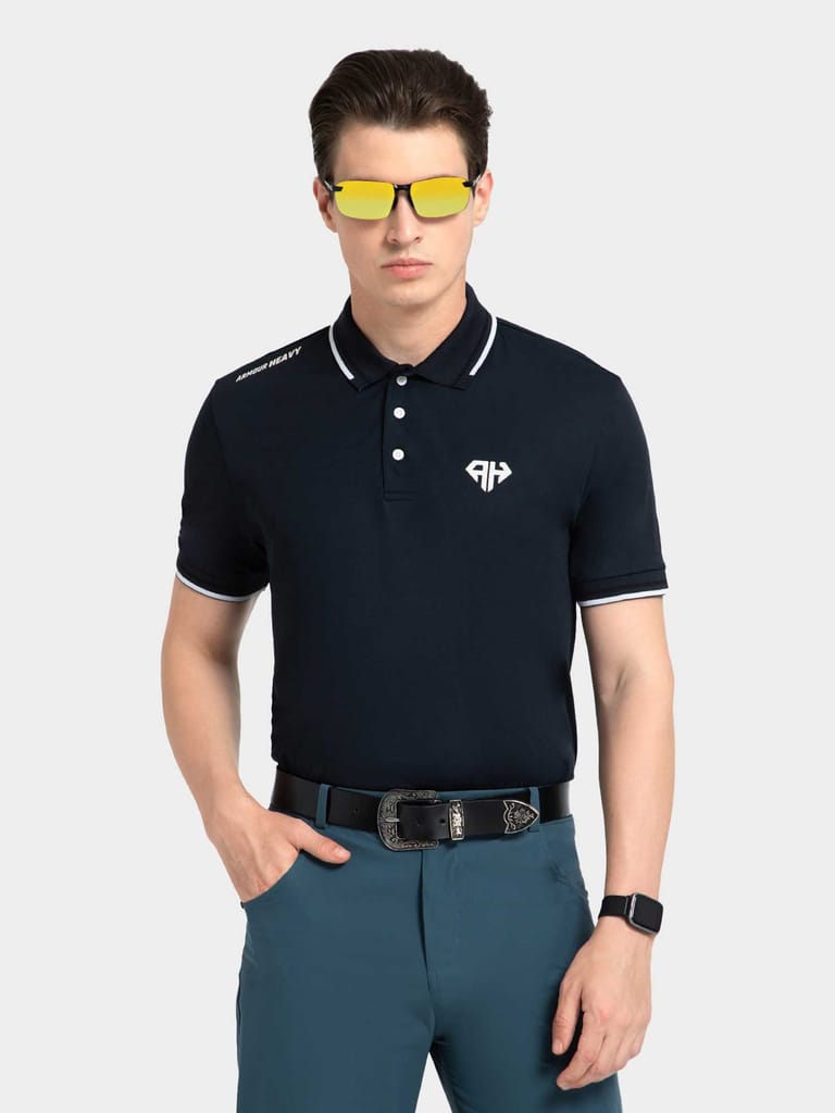 Dark Blue AH Polo view 2