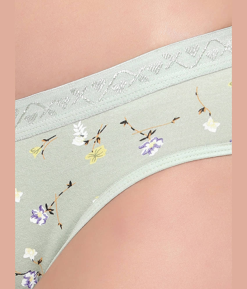 Bruchi Club Pack of 3 Cotton Printed Women's Hipster ( Multi Color ) Hipster Panty view 2