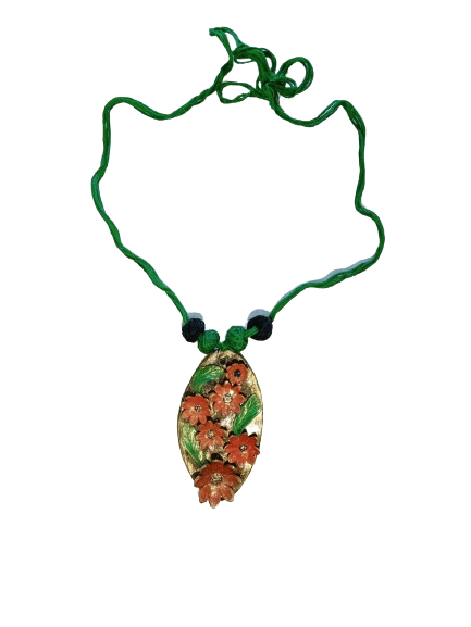 Green red combined necklace set