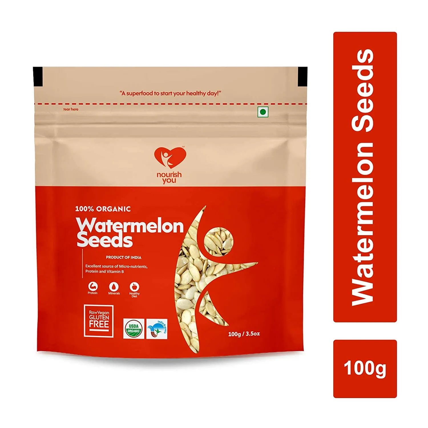 nourish you Raw Watermelon Seeds