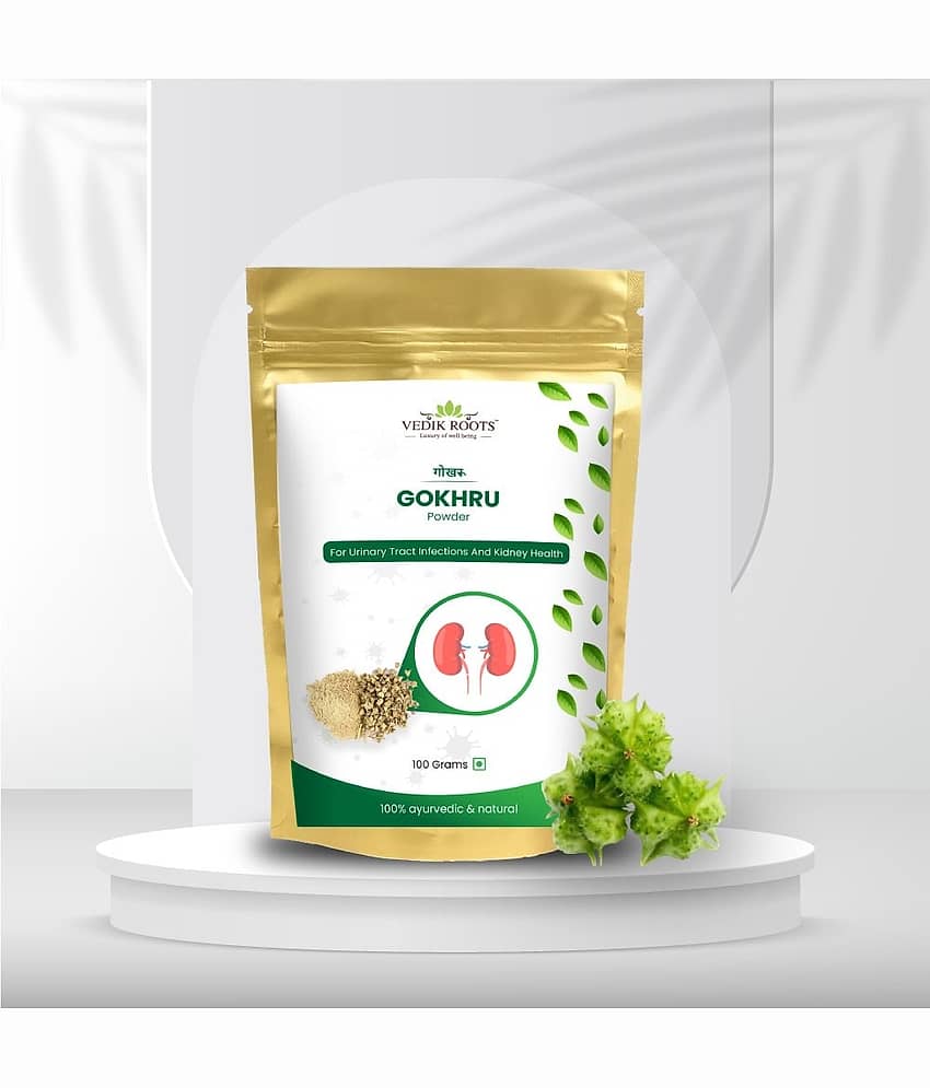 Vedikroots Gokhru Powder 100 gm Pack Of 1