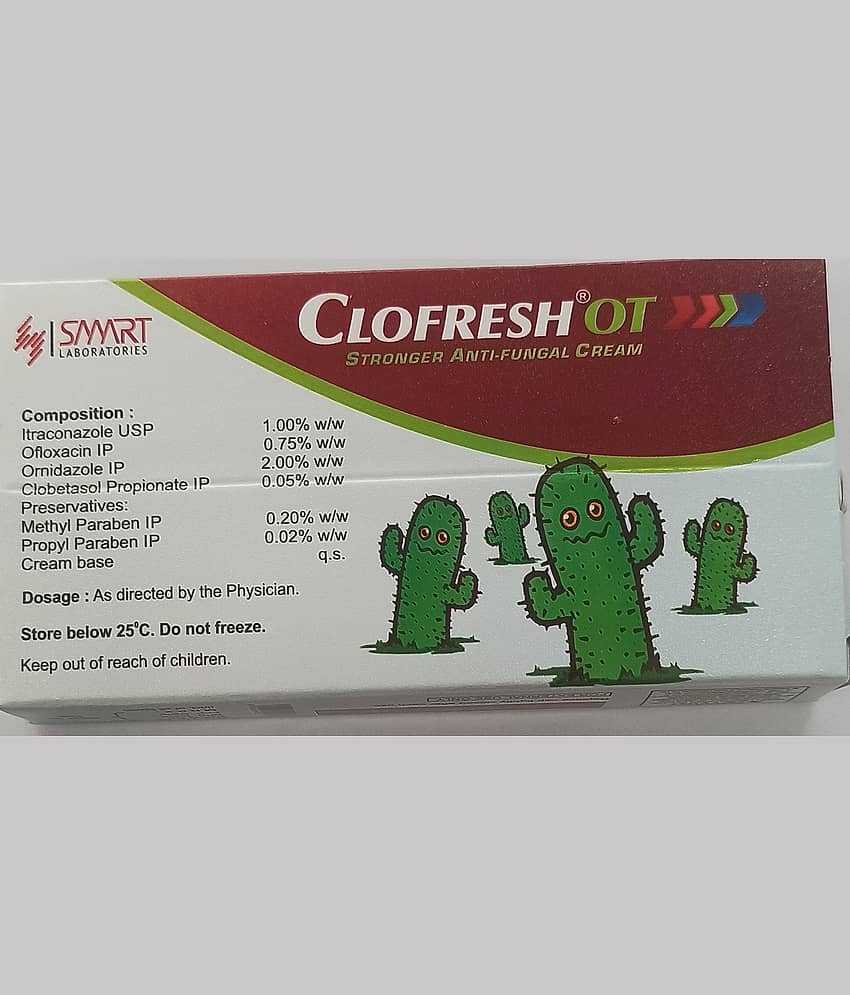 CLOFRESH OT CREAM 15 GM ( PACK OF 5) Day Cream 75 gm Pack of 5 view 2
