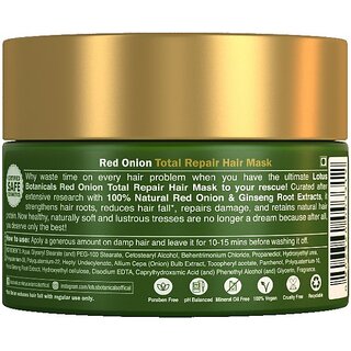 Lotus Botanicals Red Onion Total Repair Hair Mask - 200G ( Pack Of 2 ) (400 G) view 2