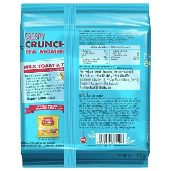 Britannia Toastea Milk Rusk 182 Gms view 2