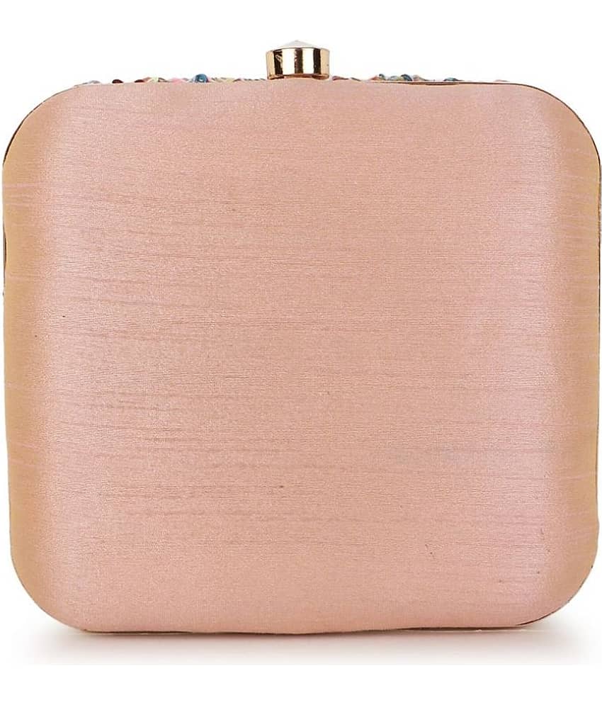 Anekaant - Pink Fabric Box Clutch view 2