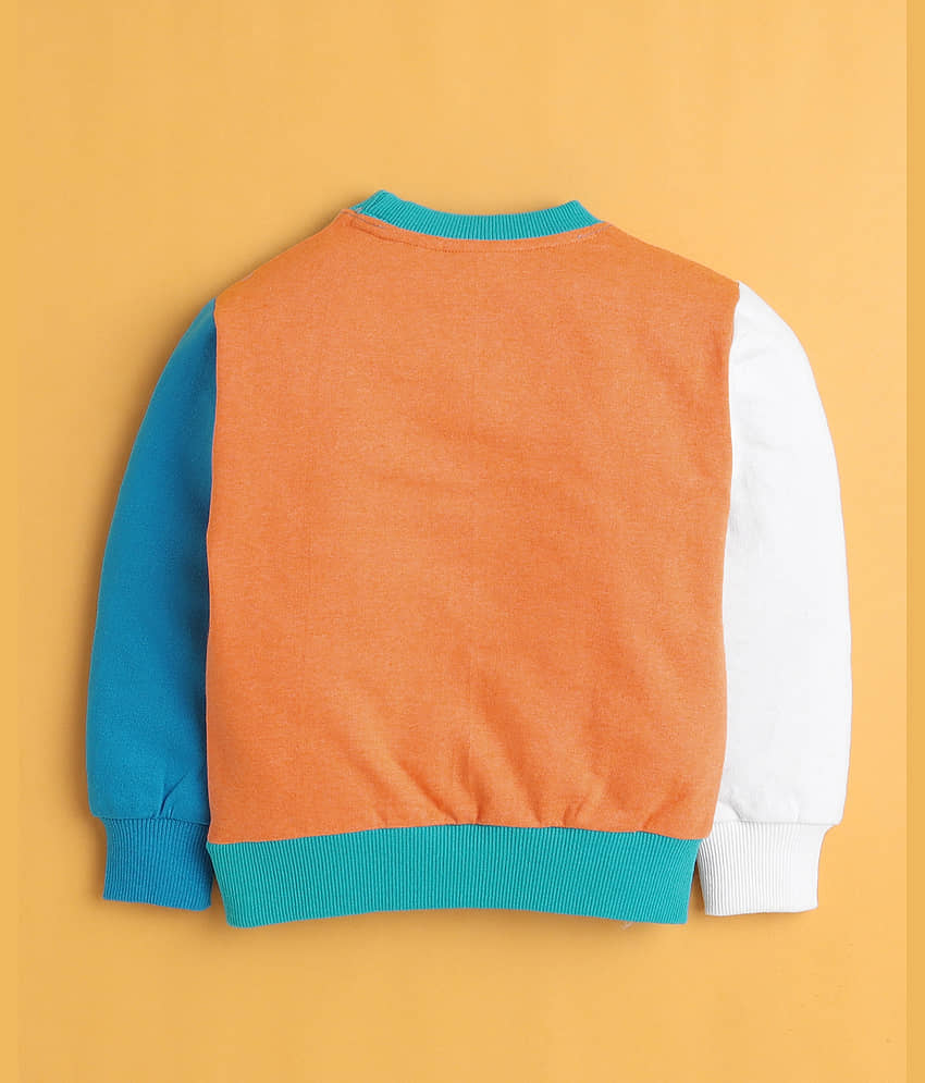 BUMZEE Pack of 1 Boys Cotton Blend Sweatshirt ( Multicolor ) view 2