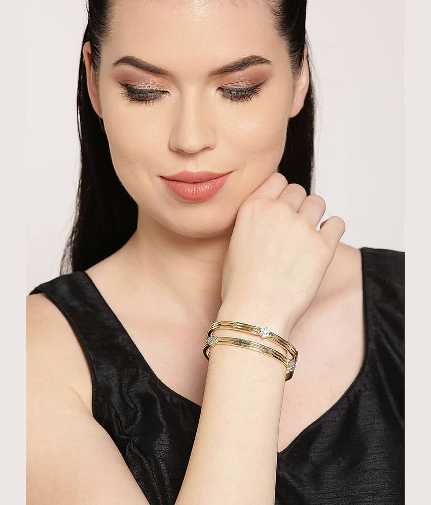 Priyaasi - Gold Bangle (Pack of 2) view 2