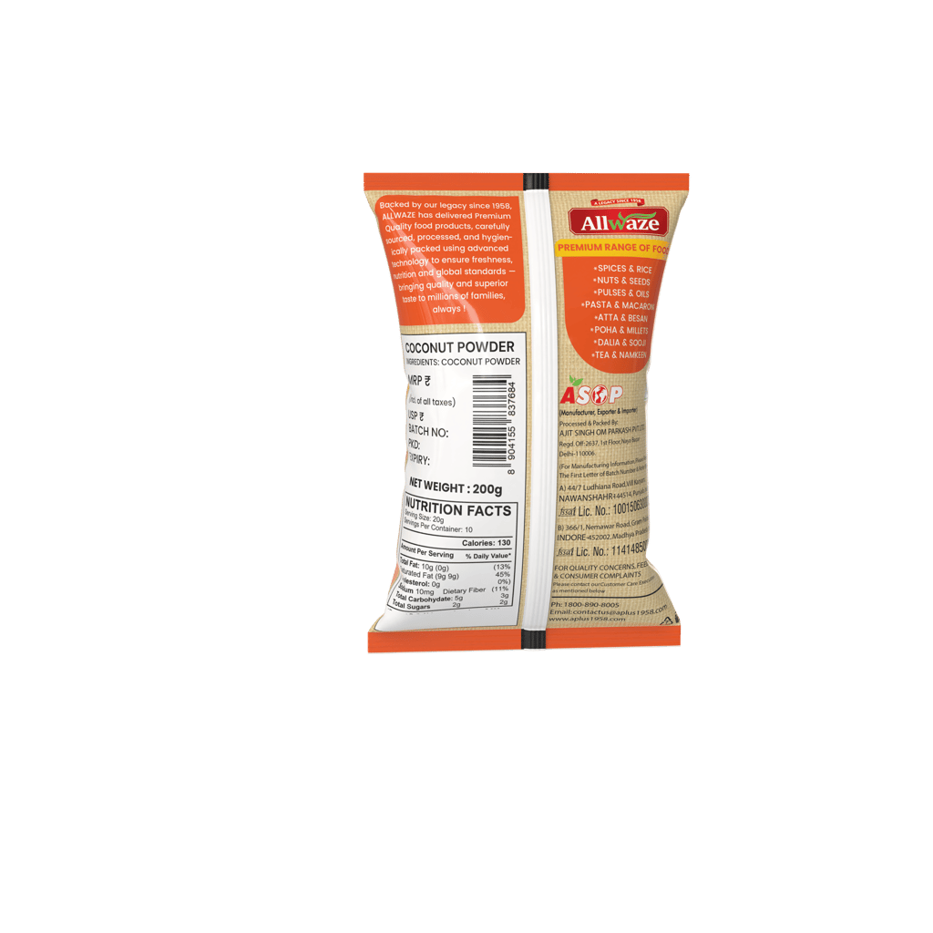 Allwaze Coconut Powder 200gram view 2
