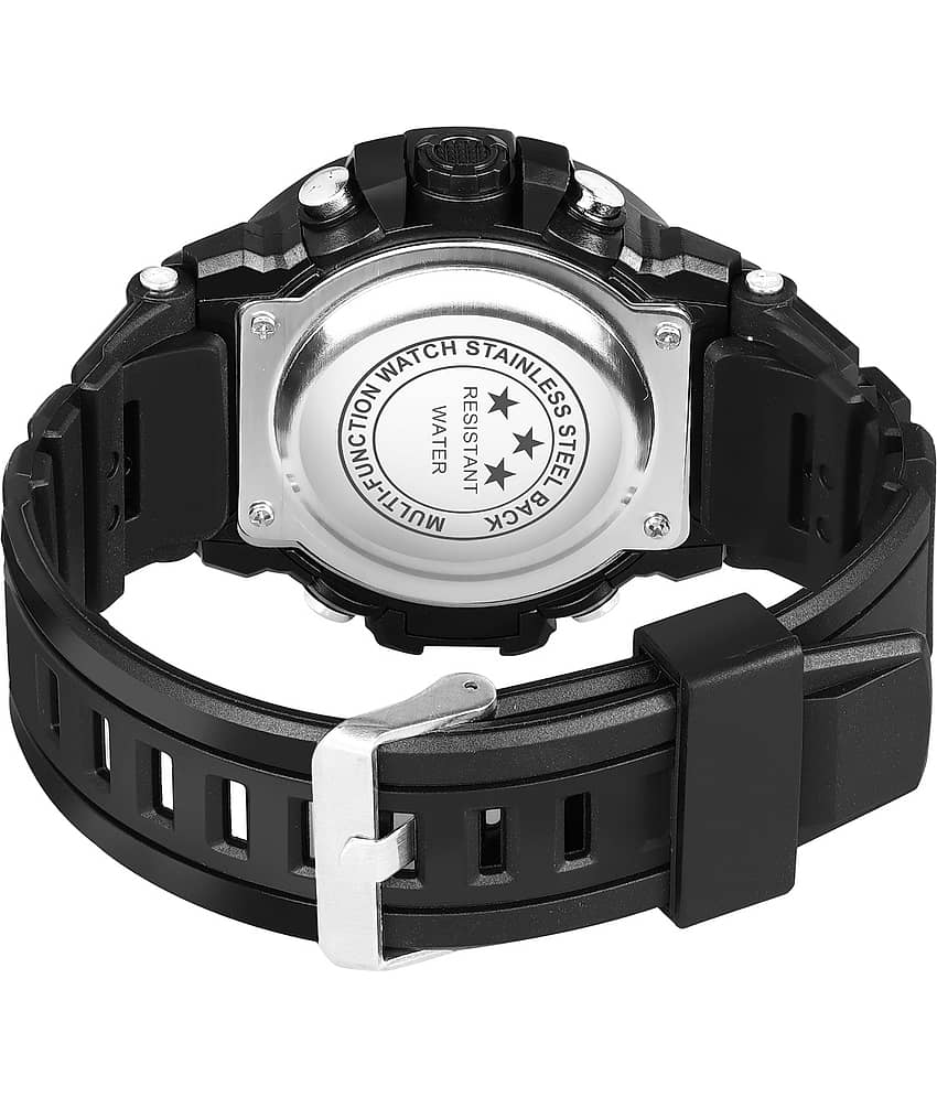 Hala - Black Silicon Digital Men's Watch view 2