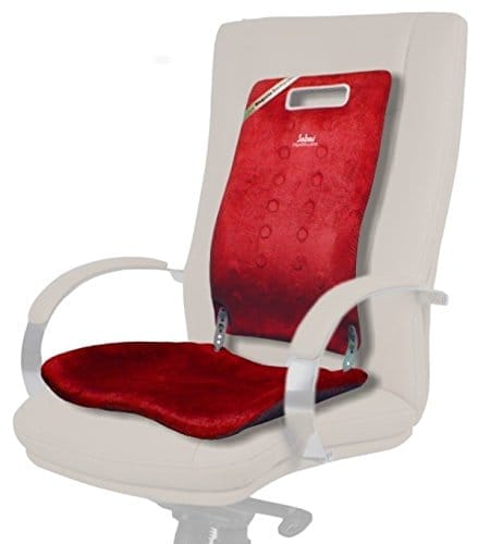 Sabar Orthopaedic Lumbar Back Support for Office Chair with Power Magnets Magneto BACKGUARD 3091XC | Adjustable Backrest with Pelvic Stabilization (Maroon) view 2