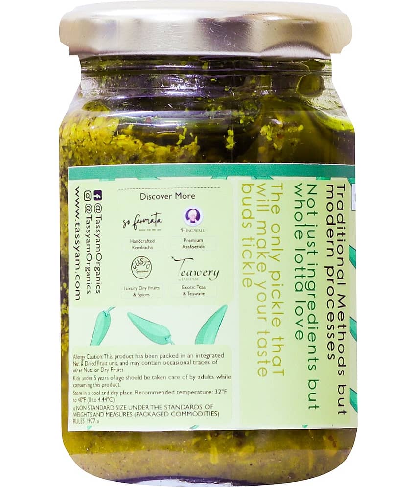 Tassyam Organics VP Green Chilli Pickle 160 g view 2