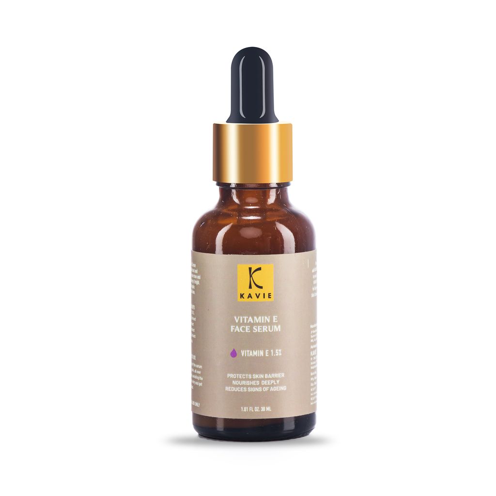 KAVIE Pure Vitamin E Serum 1.5% with Green Tea, Olive, Coffee, and Gotu Kola Extracts - Natural Antioxidant Formula for Skin Brightening and Youthful Glow | Anti-Ageing view 2