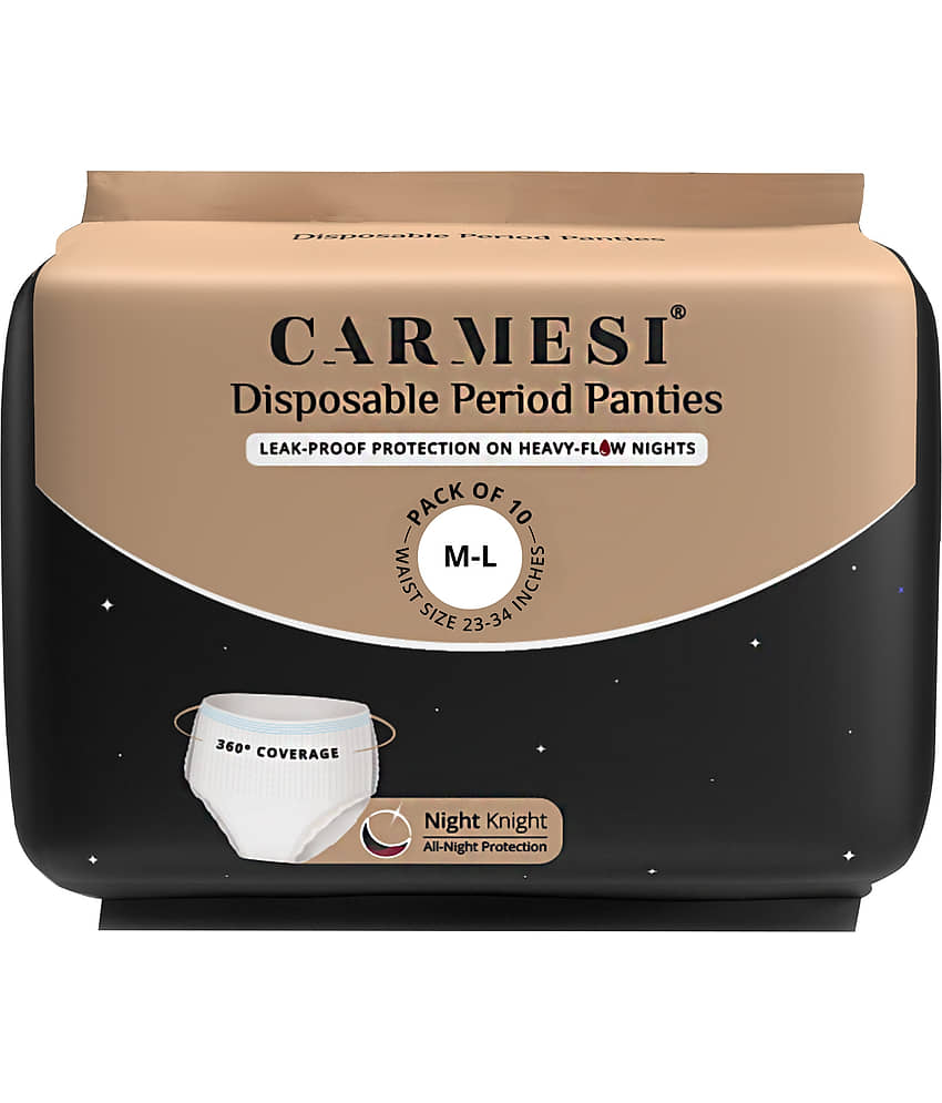 Carmesi Disposable Period Panties (M-L), Maternity Panties, All-Night Protection 10 Pcs