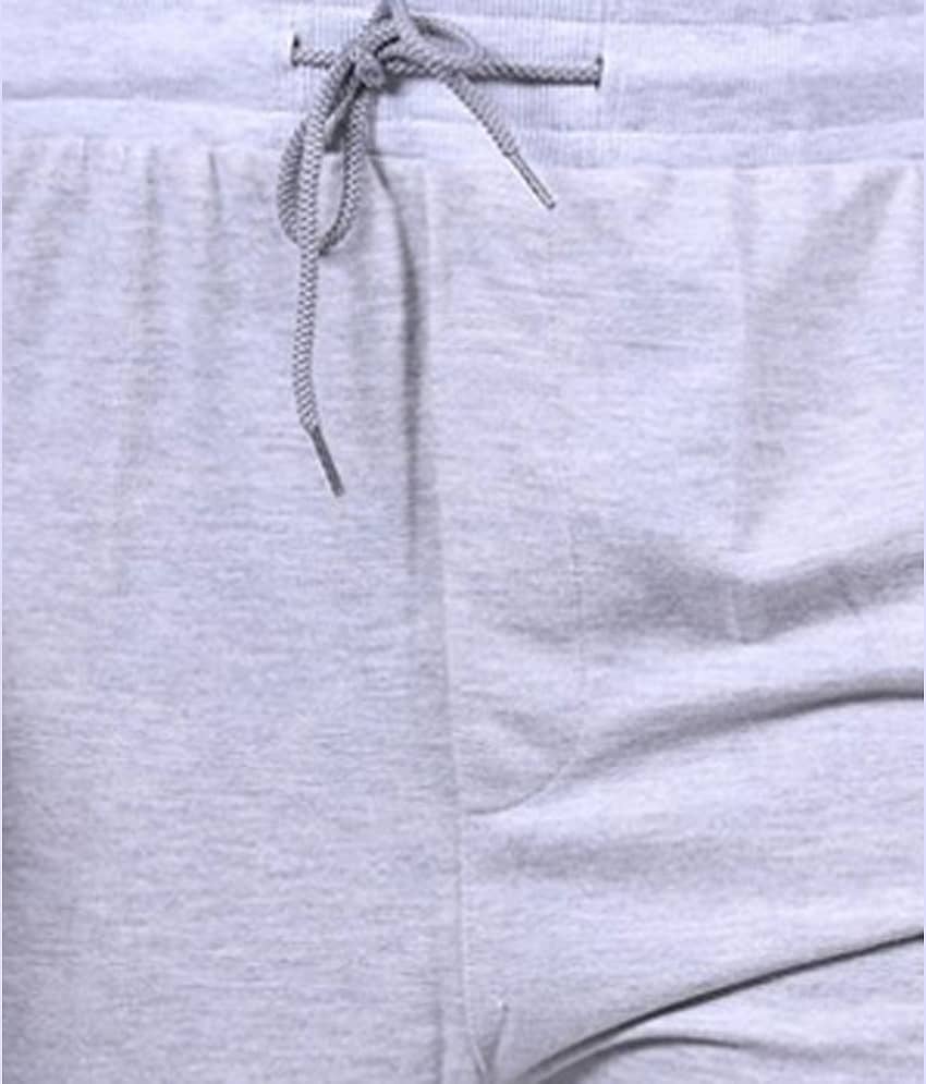 Xmex - White Cotton Blend Men's Joggers ( Pack of 1 ) view 2