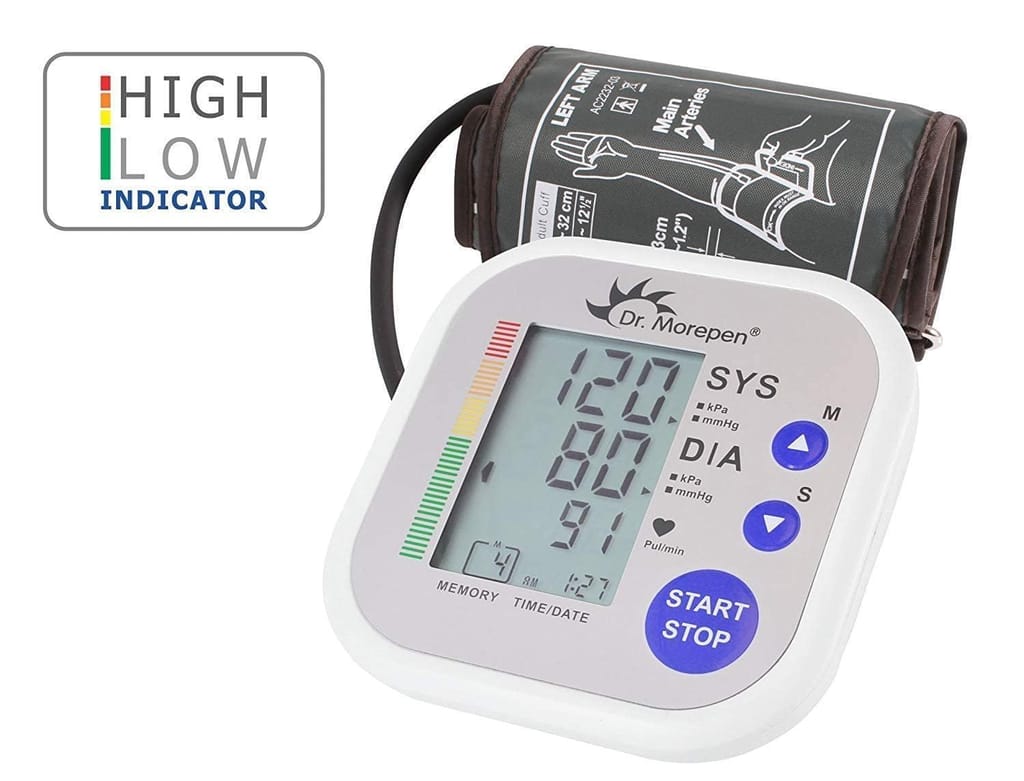 Dr. Morepen Bp02 Automatic Blood Pressure Monitor (White) view 2