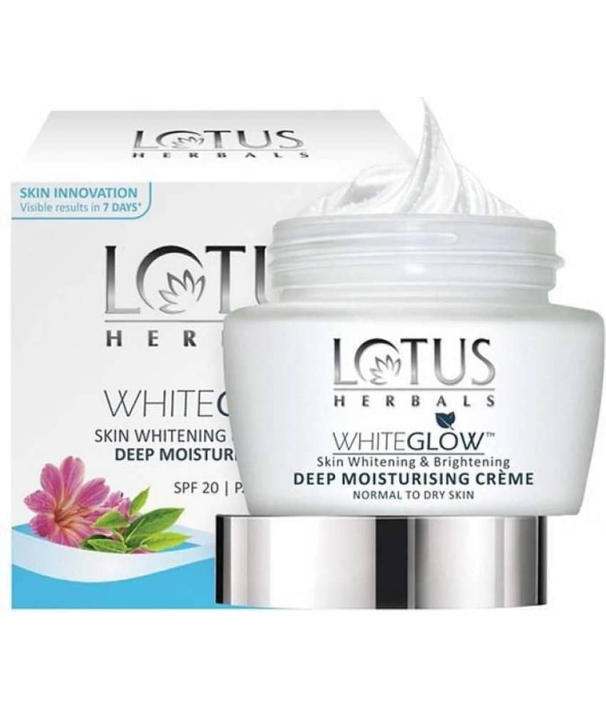 Lotus Herbals Whiteglow Skin Whitening & Brightening Deep Moisturising Cream Spf 20 , Pa+++ 40g view 2