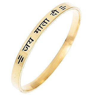 KESAR ZEMS Jai MATA Di Kada Gold Plated for Men amp Women view 2
