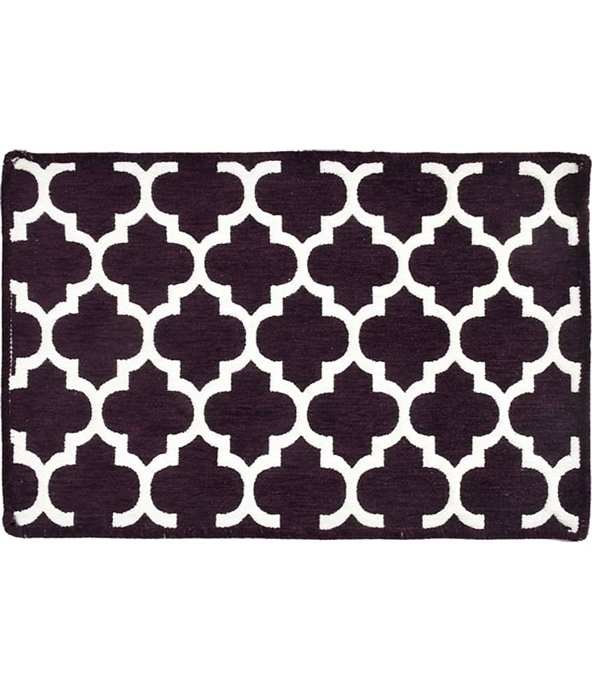 FURNISHING HUT - Anti-skid Polyester Door Mat ( 60 X 40 cm ) Set of 2 - Gray view 2