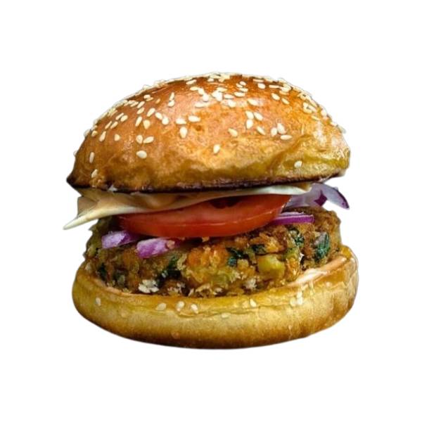 Veg Corn Schezwan Burger
