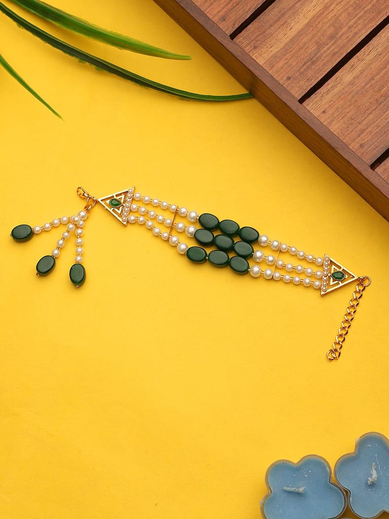 Cardinlal Green & White Onyx Adjustable Bracelet view 2
