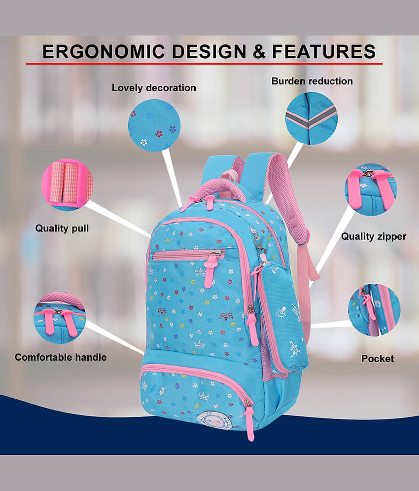 Tinytot 30 Ltrs Blue School Bag for Boys & Girls view 2