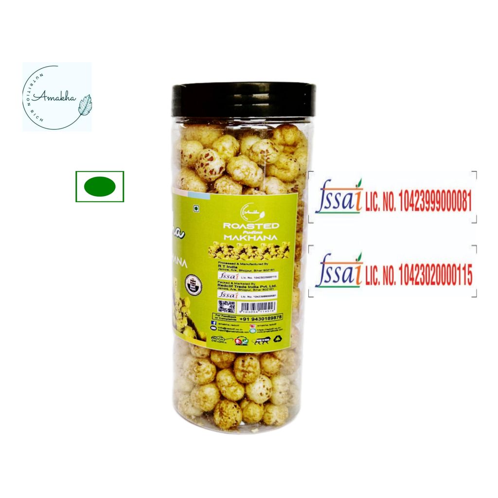Roasted Flavoured Makhana 140gm | Flavoured Foxnut Pudina Flavoured view 2