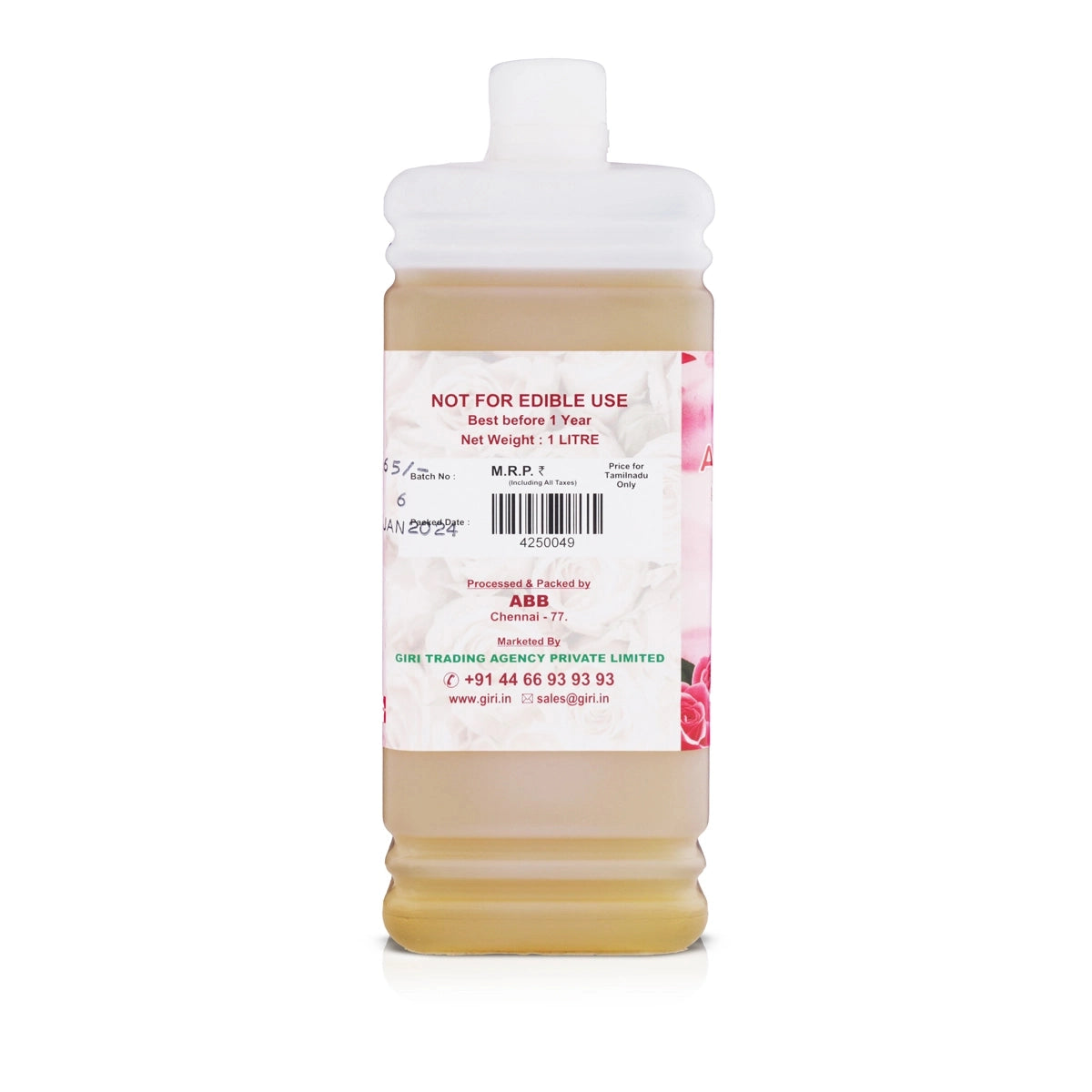 Giri Akhanda Pancha Deep Pooja Oil | Lamp Oil | Vilakku Oil | Deep Oil for Puja Rose 1L view 2