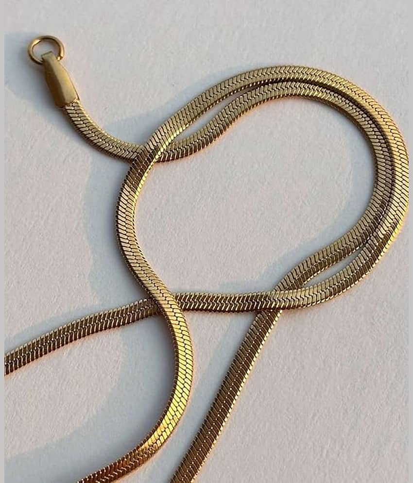 THRIFTKART Gold Plated Stainless Steel Chain ( Pack of 1 ) view 2