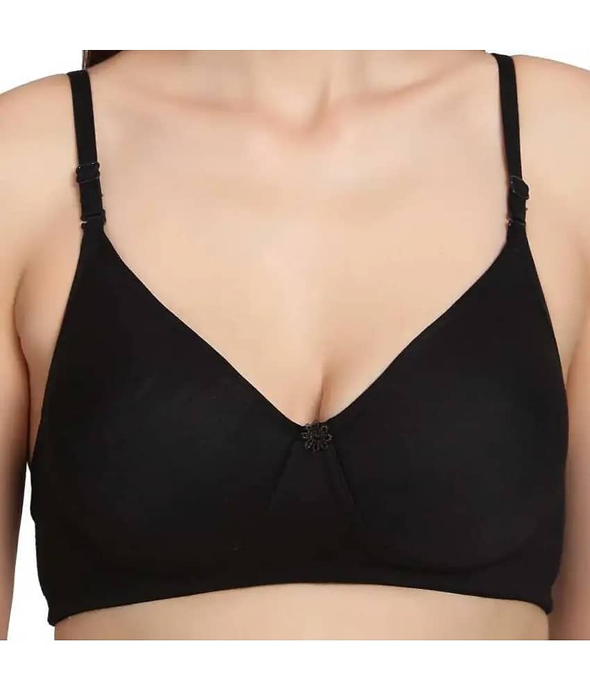 FOOTLEAP Pack of 2 Cotton Blend Lightly Padded T-Shirt Bra For Women ( Multicolor 3 ) view 2
