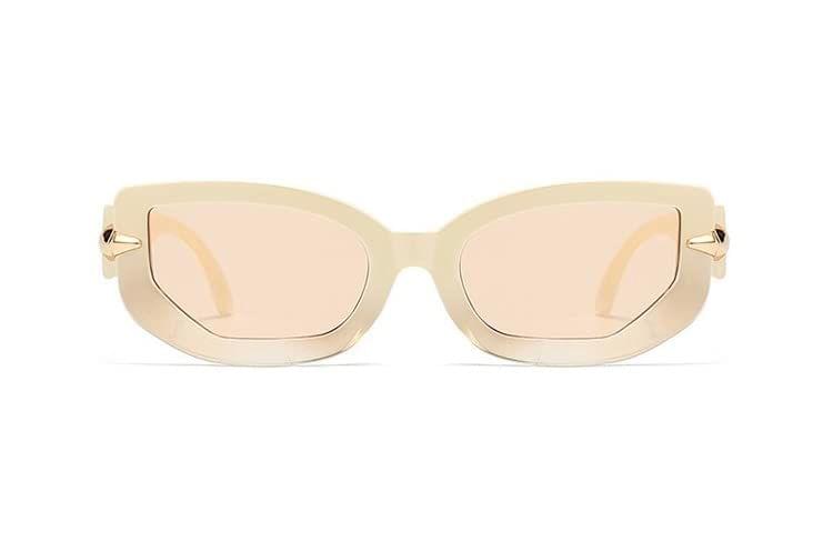 Eyenaks Full Rim Retro Designer Rectangular Sunglasses | UV 400 Protection | For Girls and Women | Pack Of 1 view 2
