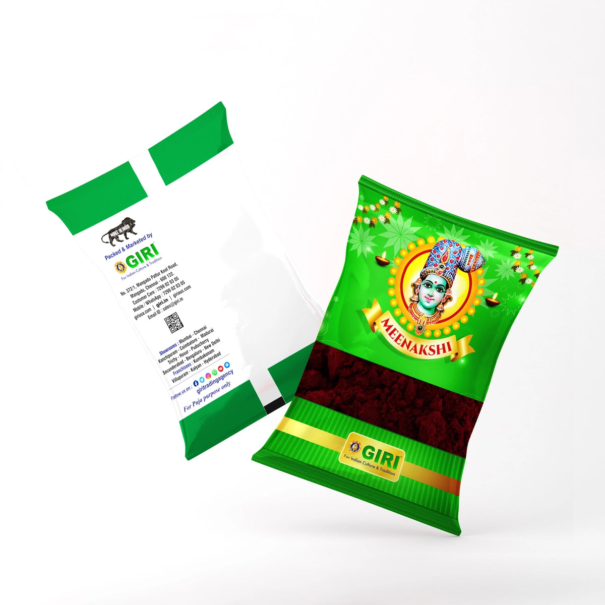 Giri Thazhampoo Kumkum | Sindoor | Maroon Colour | Thalampoo Kumkuma for Pooja 1Kg view 2