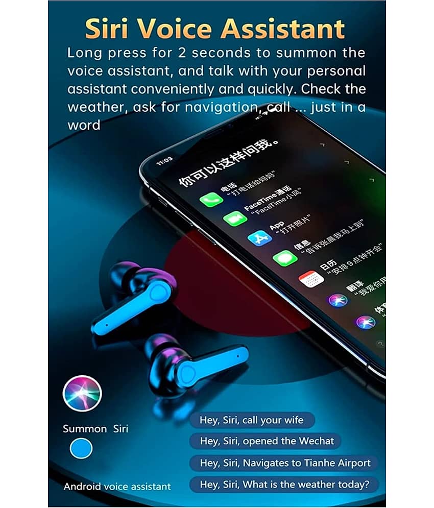 Life Like TWS With 3D Sound Bluetooth Bluetooth Earphone In Ear Auto pairing Black view 2