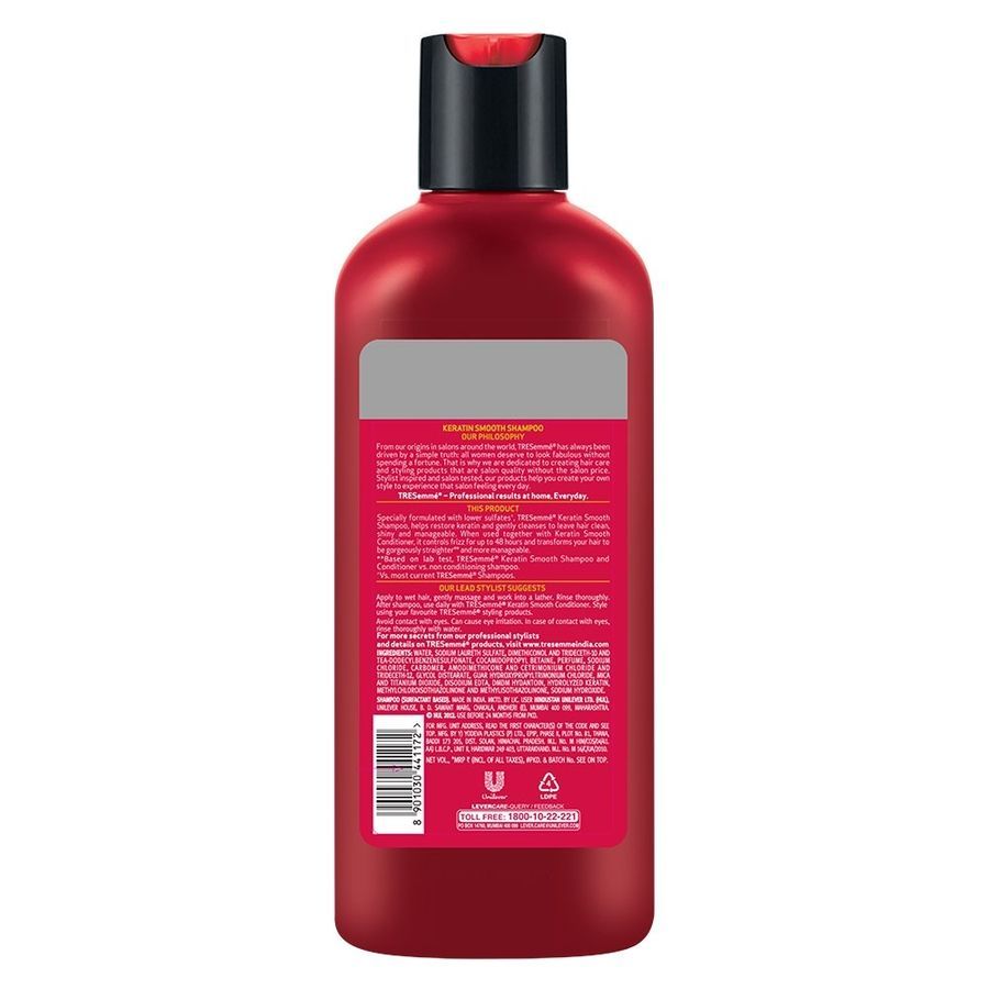 Tresemme Keratin Smooth For Straighter And Smoother Hair Shampoo, 200Ml view 2