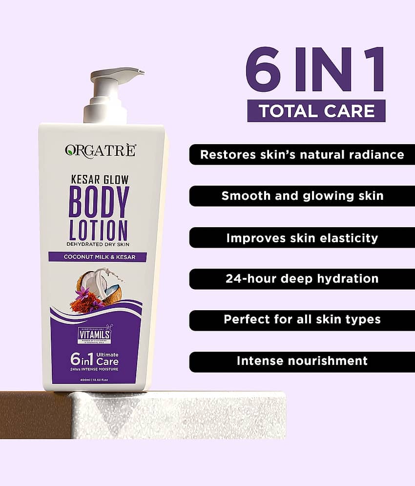 ORGATRE Moisturizing Lotion For All Skin Type 400 ml ( Pack of 1 ) view 2