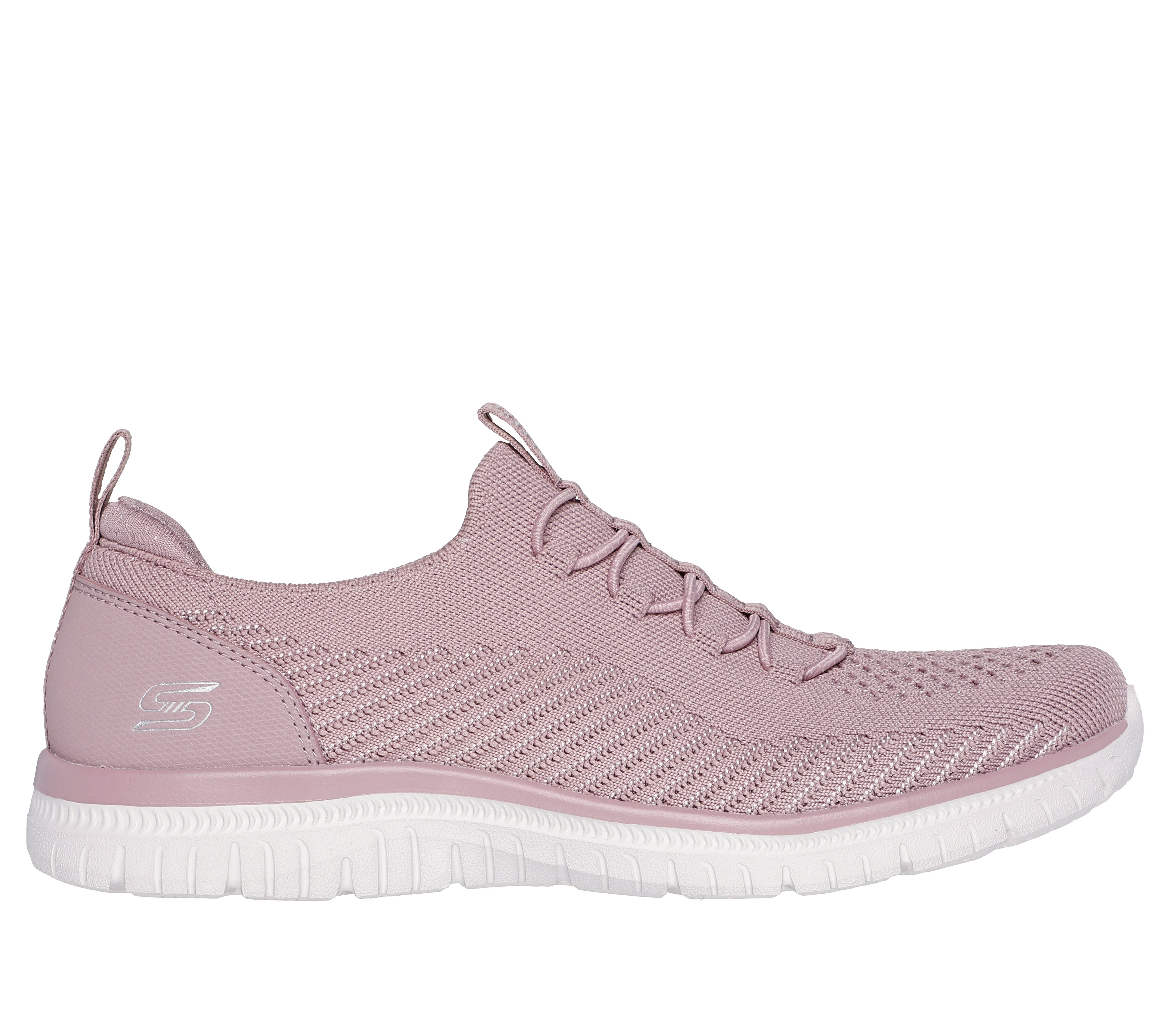 Skechers Womens VIRTUE - TWILIGHT Mauve Casual Sneakers view 2