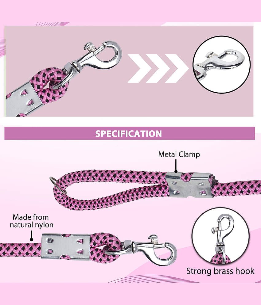 GNS PETS Fluorescent Pink Leash ( Medium ) view 2