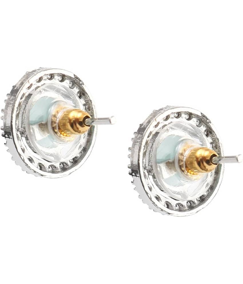 Jewar Mandi - Sky Blue Cluster Earrings ( Pack of 1 ) view 2