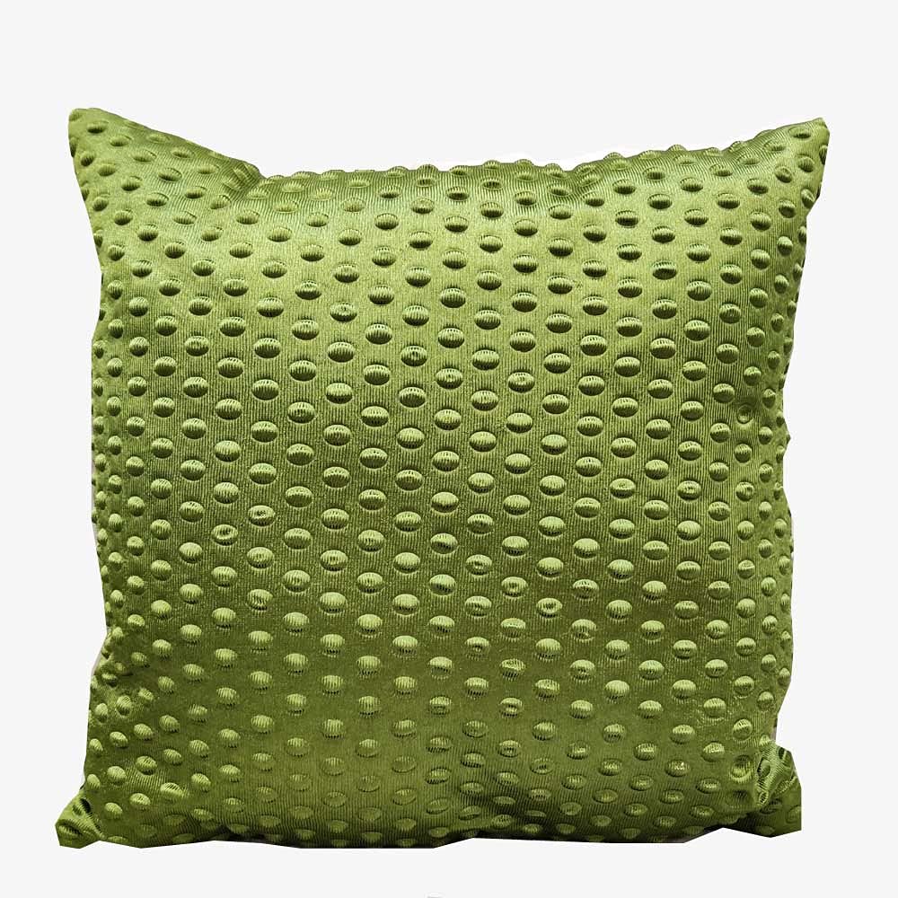 Green Damask / Self Design / Woven Geometric Zipper Square Cushion Covers (16x16 inch or 40 x 40 cm) Set of 5 view 2
