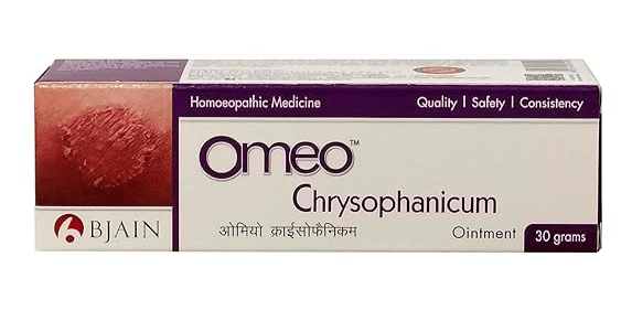 OMEO Chrysophanicum Ointment for Ringworm, Psoriasis & Eczema - 30gm (PACK OF4) view 2