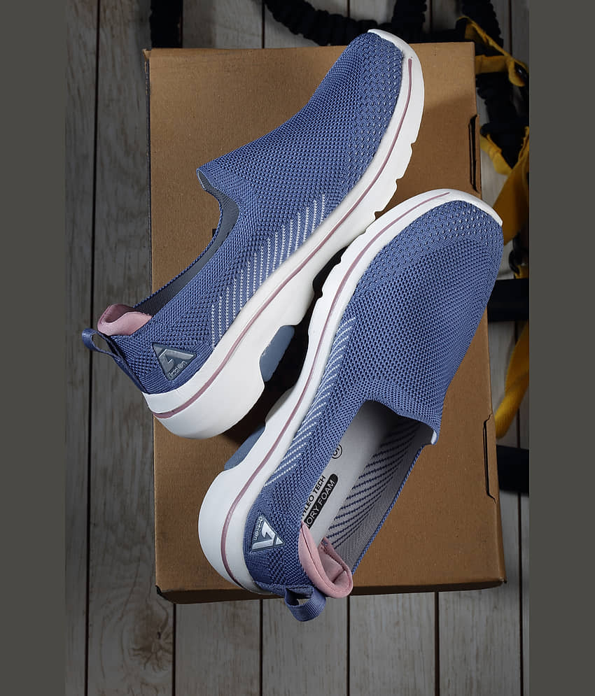 Action - Blue Women's Running Shoes view 2