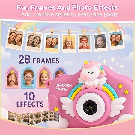 Toy Imagine Kids Digital Camera I Birthday Gift (Unicorn) SD Card Not Included view 2