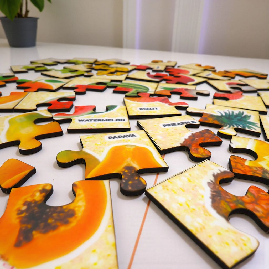 Fruits & Body Parts Jigsaw Puzzle for Kids | Educational Early Learning Puzzle | Develop Vocabulary, Recognition & Cognitive Skills view 2