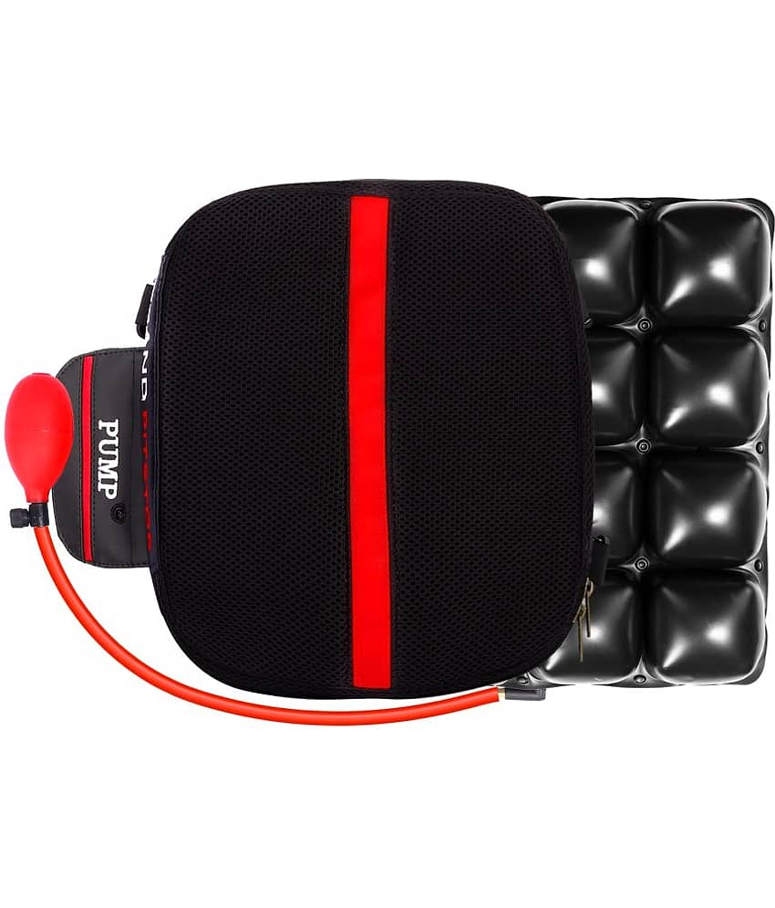 GRAND PITSTOP Inflatable Air Seat Cushion with Pump | Breathable Mesh Cover & Non-Skid Bottom | Ideal for Medical, Office, Home, Motorcycle, Car Lumbar Support view 2