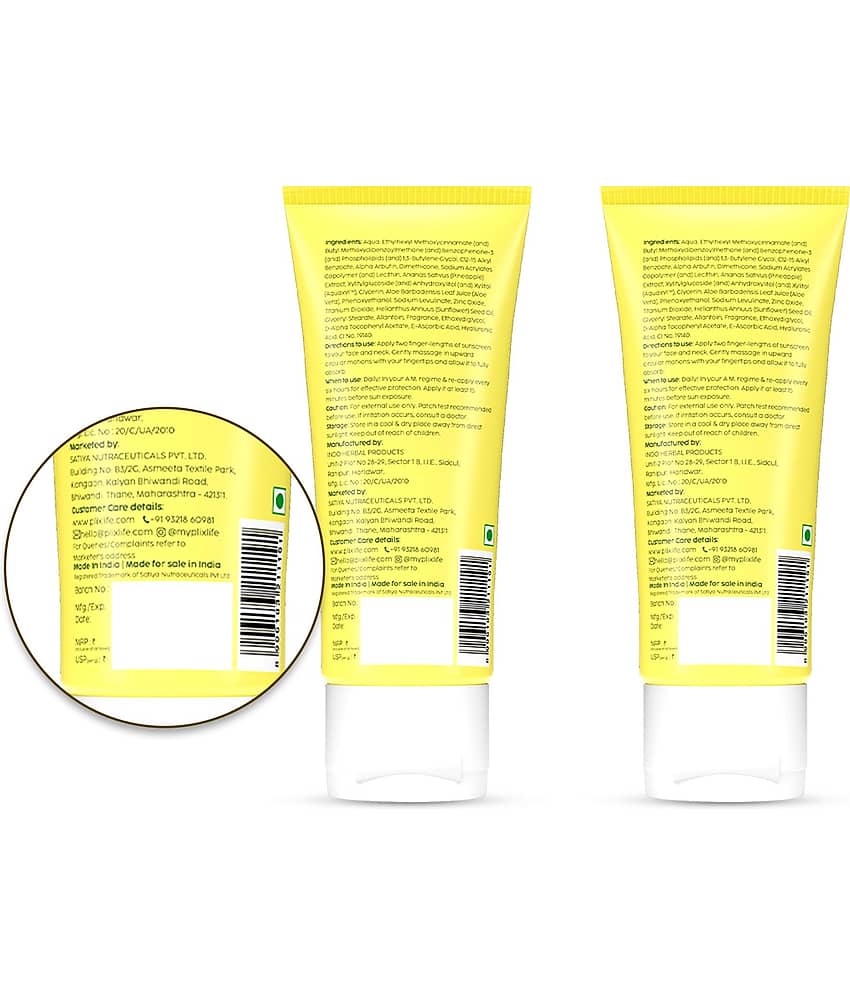 Plix Sunscreen Cream For All Skin Type ( Pack of 2 ) view 2