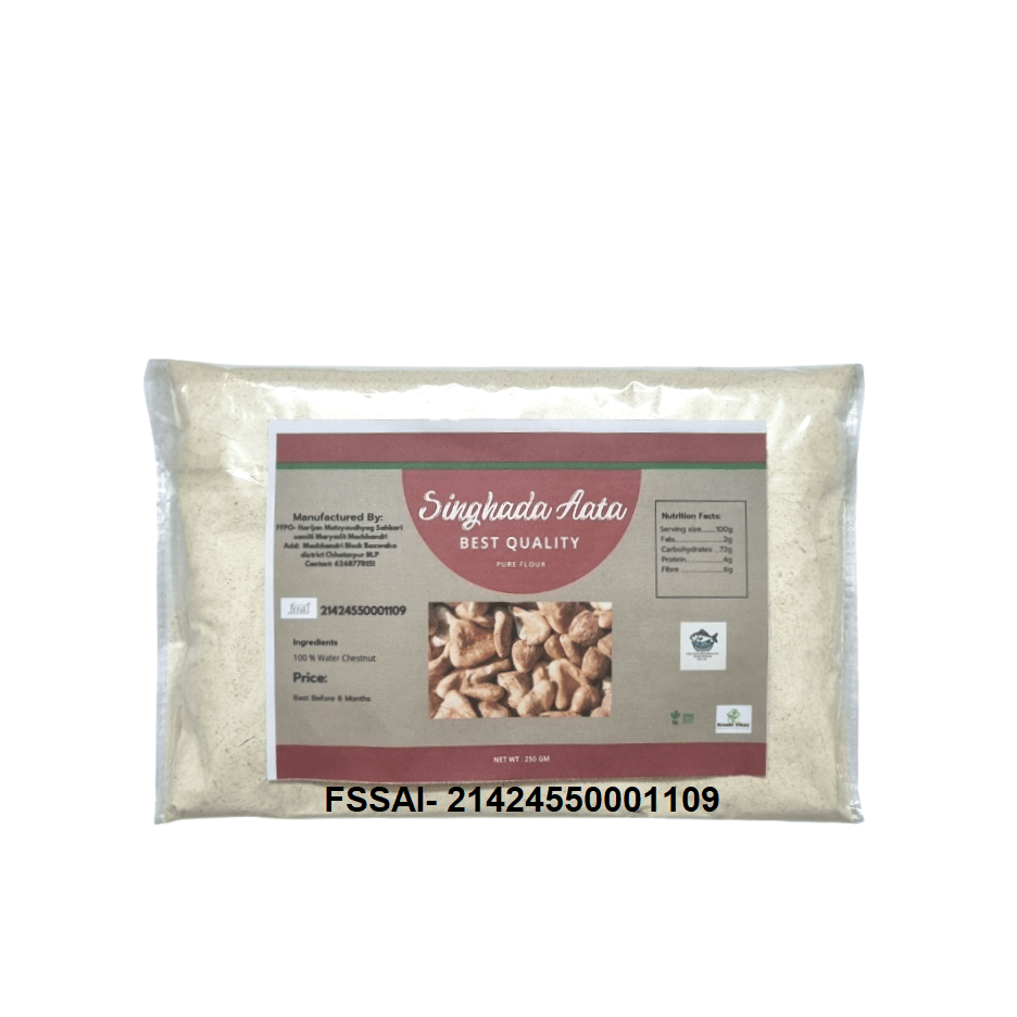 Singhada Aata (250g) - 100% Natural Water Chestnut Flour, Gluten-Free, Vegan, and Rich in Nutrients view 2